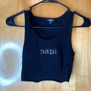 LIKE NEW papi crop top